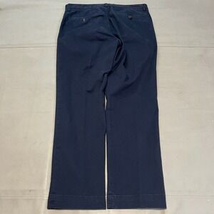 Ralph Lauren Chino Pant Navy Straight‎ Stretch 7 OZ Twill Casual Men 32x30-3707